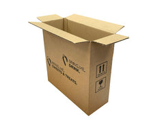 narrow cardboard boxes for sale with a printed logo