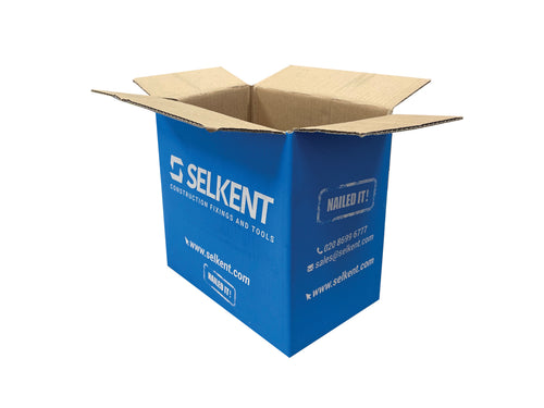 New Printed Strong Double Wall Box - 250mm x 155mm x 220mm