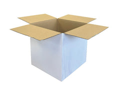 white cardboard boxes 10" cube