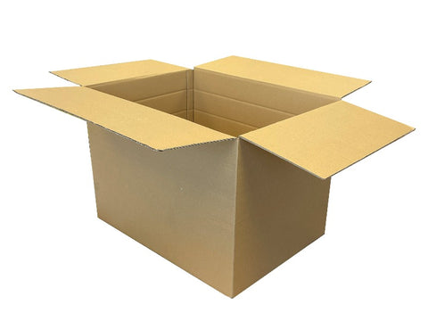 cardboard box with creases for folding or cutting down