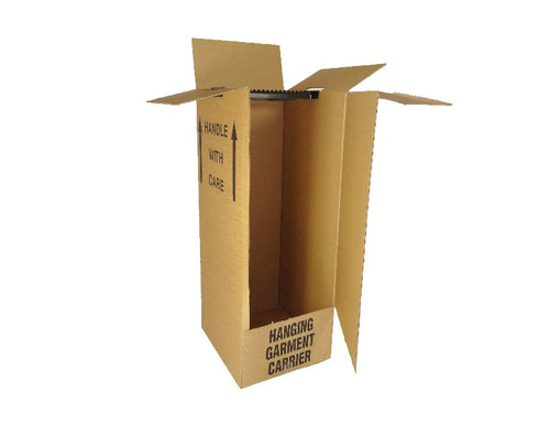 Wardrobe Boxes for Removals New Printed Double Wall - 508mm x 457mm x 1220mm