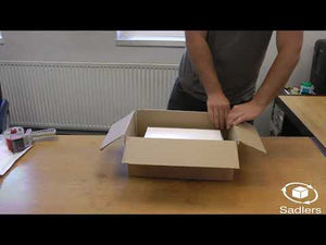 video to show how to fold down box with creases